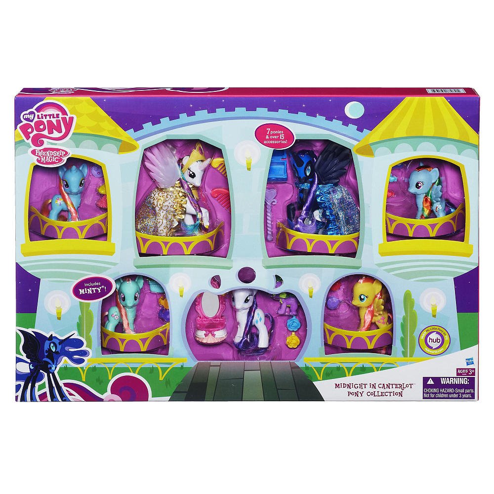 My Little Pony Friendship is Magic Midnight in Canterlot Collection Doll Set (2016 Edition) - Perfect for Collectors, Birthday Gifts & MLP Fans