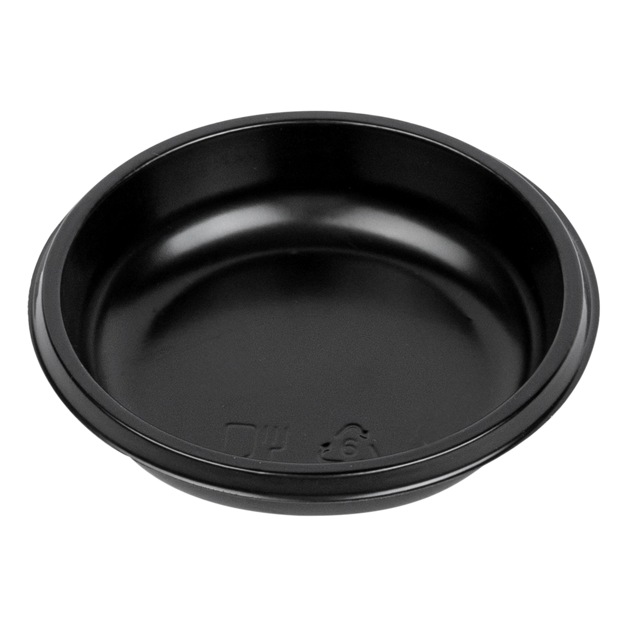 Bento Tek 2 oz Round Black Plastic Sauce Containers with Lids - 3 x 3 x 0.75 Inches - Pack of 1000 - Perfect for Restaurants, Catering & Meal Prep