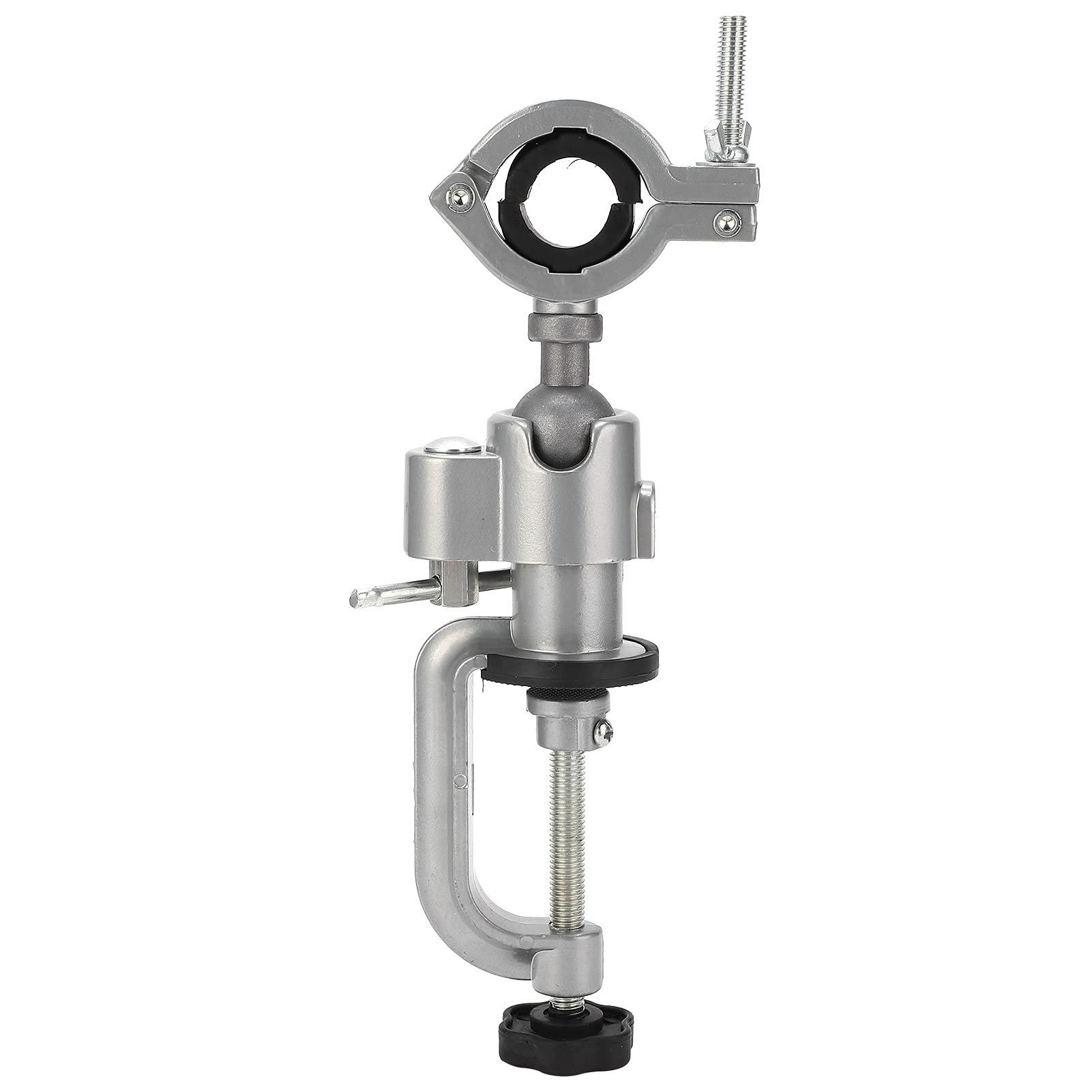 360 Degree Rotating Bench Clamp Vise & Grinder Holder - Universal Electric Drill Stand for Woodworking, Jewelry Making & DIY Projects - Perfect for Home Workshop & Crafting Scenes