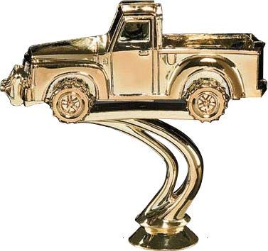 Custom Green Pickup Truck Trophy with Free Engraving - Personalized Crown Awards for Truck Enthusiasts | Perfect for Car Shows, Truck Competitions & Corporate Awards