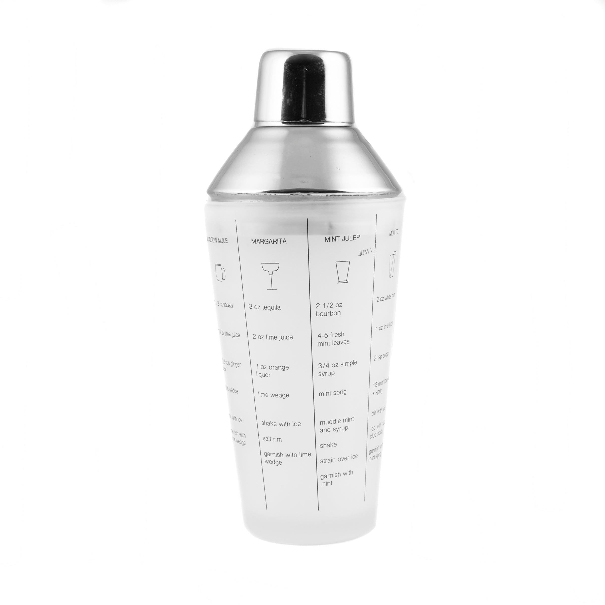 Premium Stainless Steel Cocktail Shaker with Glass - Bar Mixing Tool for Professional & Home Bartenders - Perfect for Mojitos, Margaritas & More