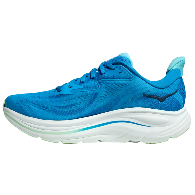 HOKA Clifton 10 D Men's Running Shoes - Lightweight Cushioned Road Running Sneakers for Marathon Training & Daily Jogging | Breathable Mesh Comfort for Long Distance Running & Gym Workouts