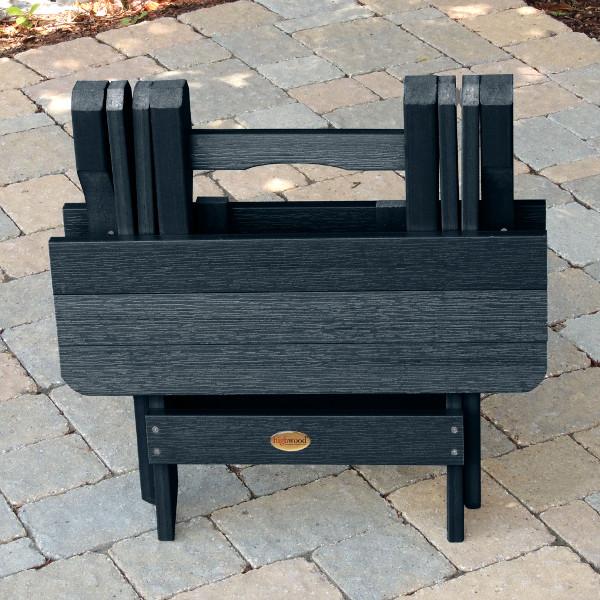 Portable Outdoor Folding Adirondack Side Table - Lightweight Patio Furniture for Camping, Beach, Garden & Poolside Use
