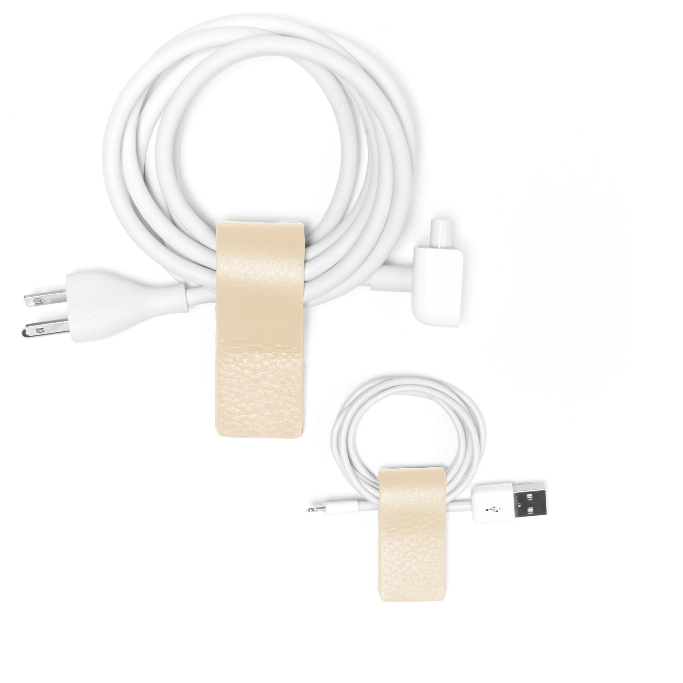 Cord Wrap Set Sand - Premium Cable Organizers for Home & Office - Tangle-Free Cord Management for Phones, Laptops, Chargers & Electronics - Perfect for Travel, Desk & Storage Organization