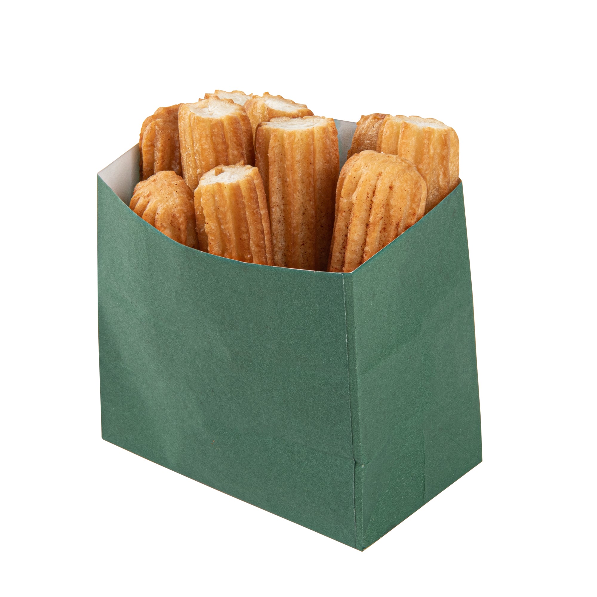 Eco-Friendly Forest Green Paper Snack Bags 3.75