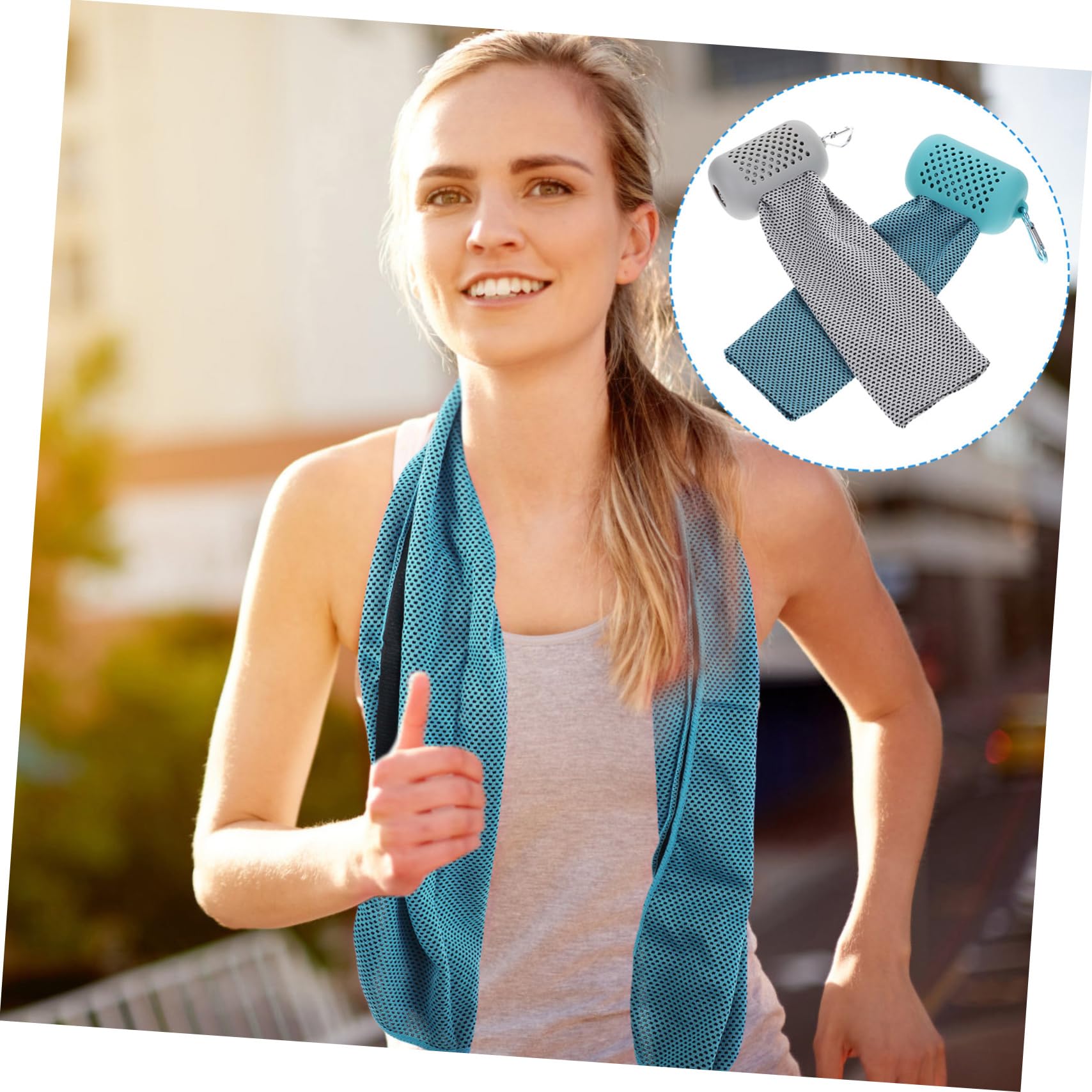 GOOHOCHY Breathable Quick-Dry Fitness Towel - Lightweight Yoga & Beach Towel for Gym, Running, Swimming - Perfect for Hot Yoga, Travel, and Outdoor Activities