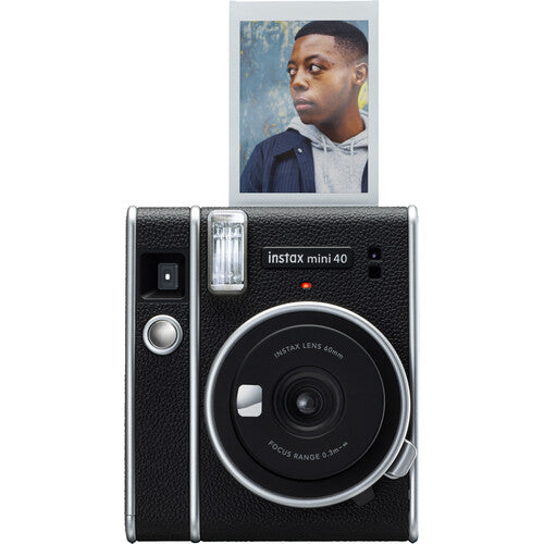 Fujifilm Instax Mini 40 Instant Camera - Retro Style Instant Film Camera for Parties, Travel & Memories - Compatible with Instax Mini Film