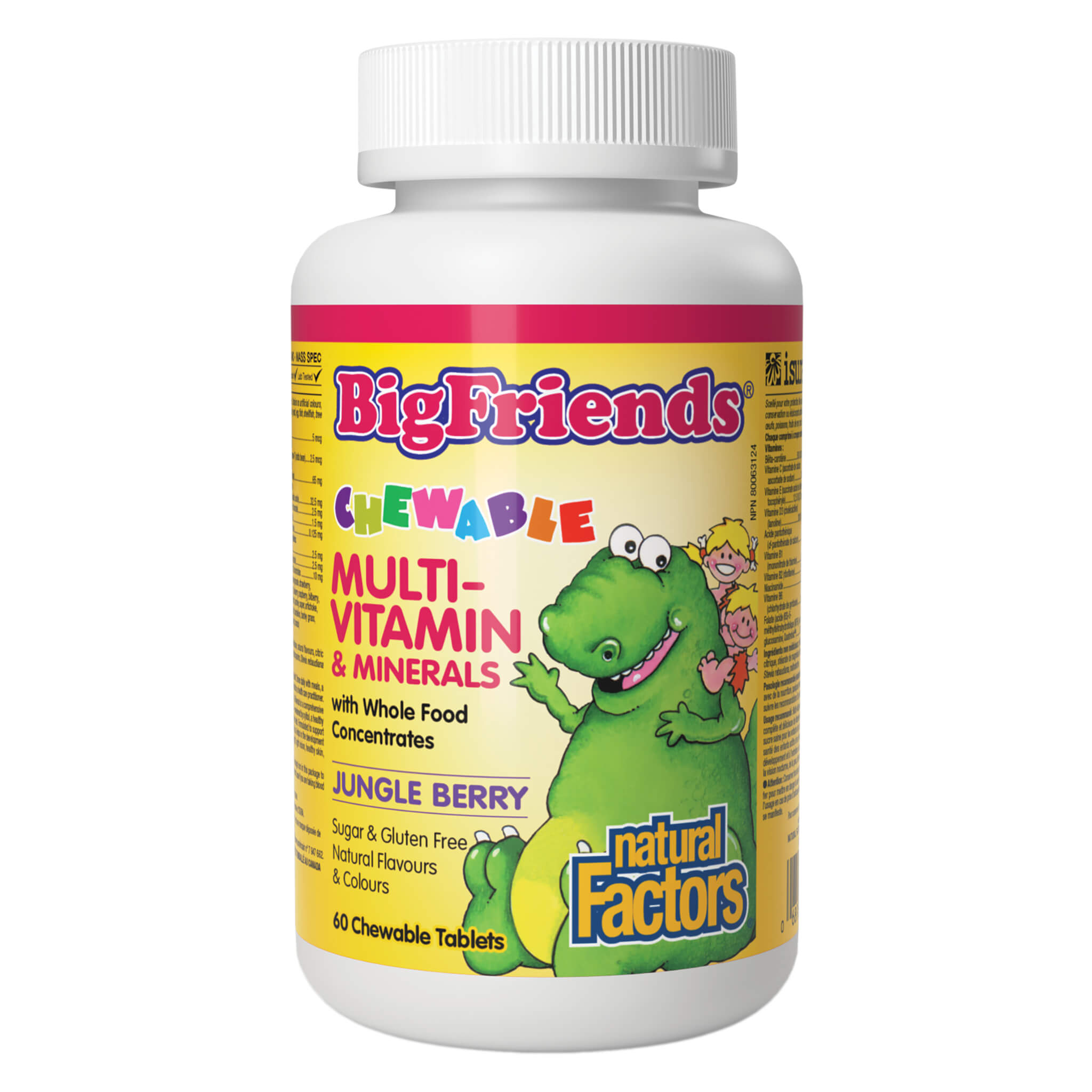 Big Friends Chewable Multivitamin for Kids - Delicious Jungle Berry Flavor | Immune Support & Daily Nutrition | Perfect for Picky Eaters & Active Children