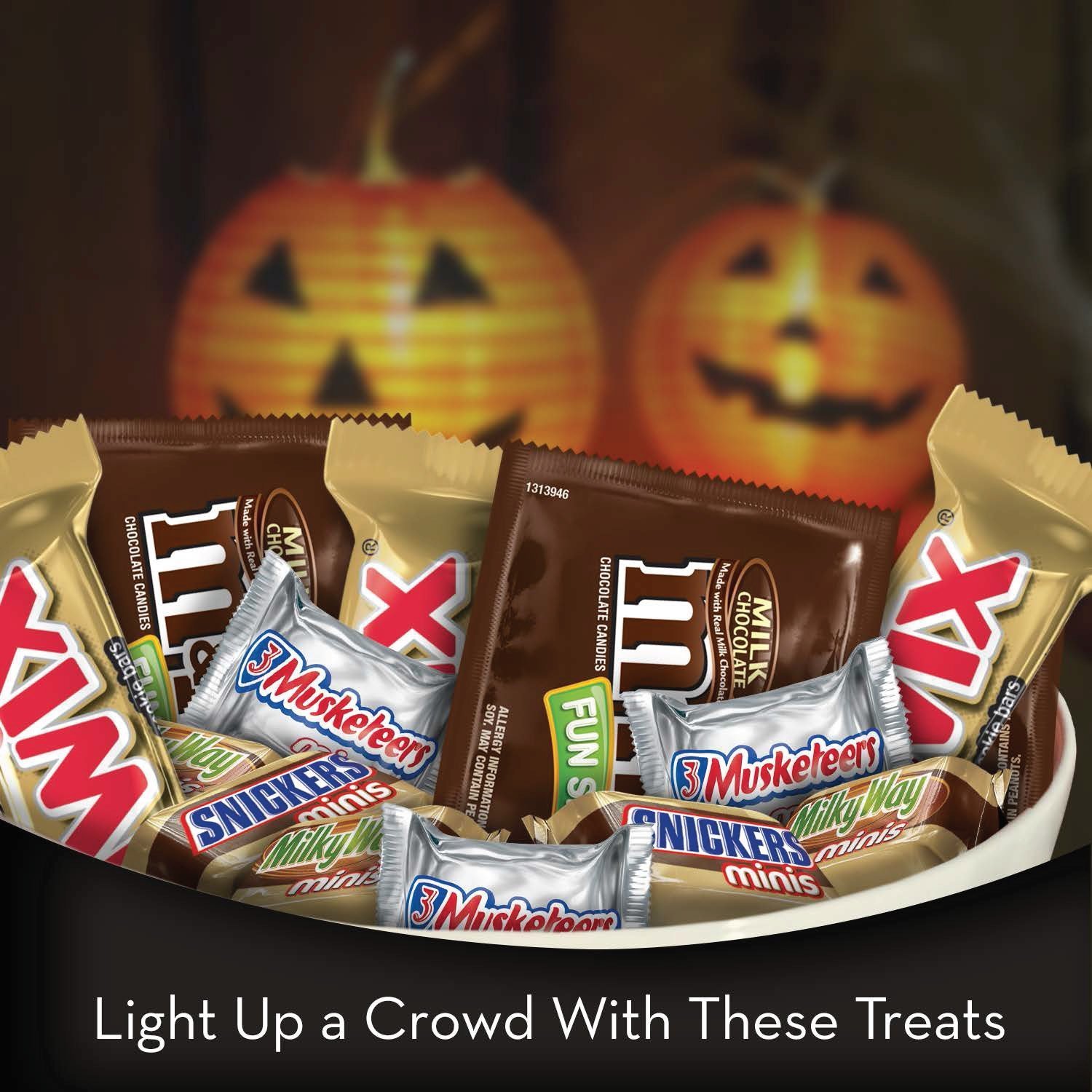 Mars Halloween Candy Mix - TWIX, SNICKERS, M&M'S (400pcs) for Parties & Treats