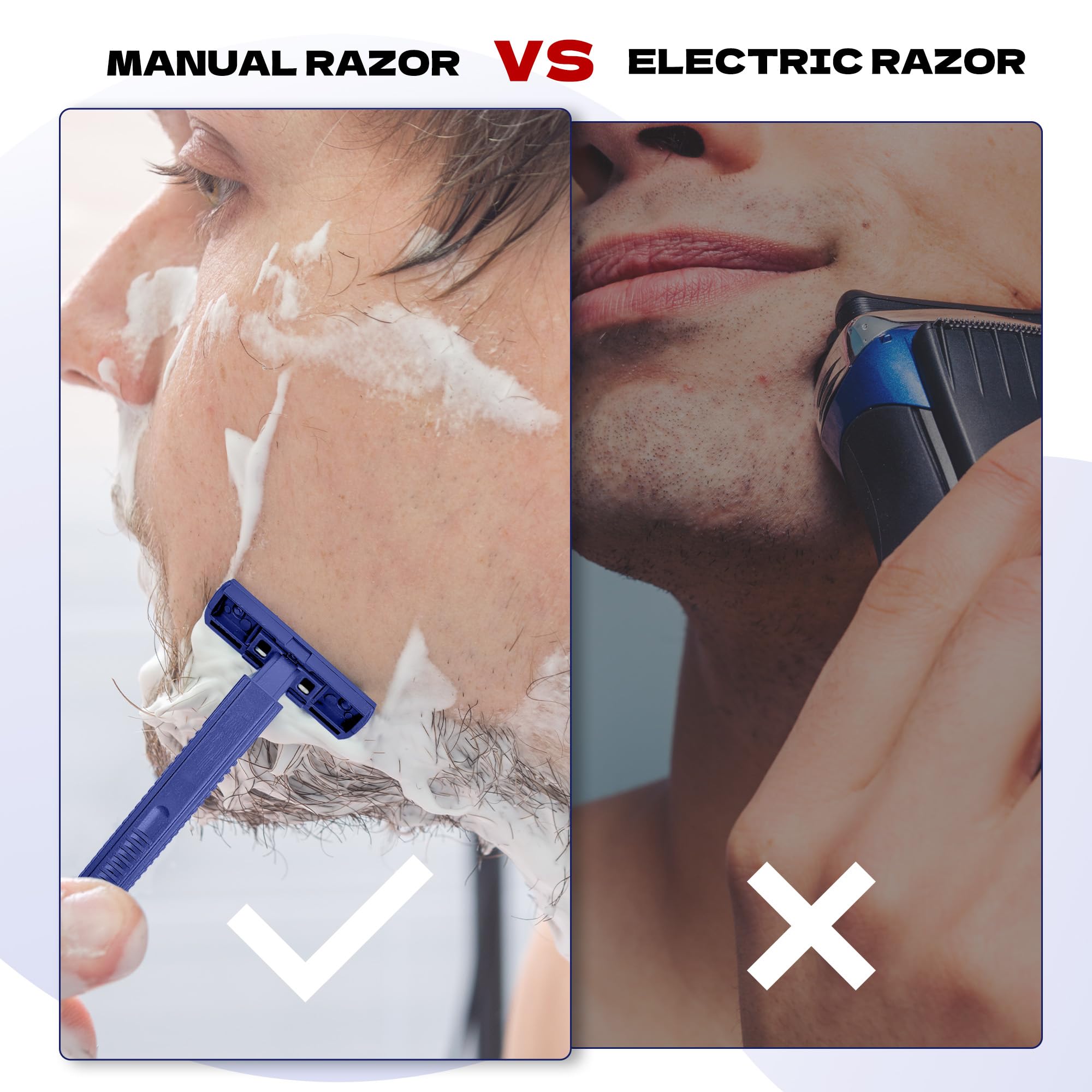 200 PCS Stainless Steel Disposable Razors for Men & Women - Bulk Plastic Manual Shaving Razors for Travel, Hotels, Bathing & Personal Grooming - Durable & Portable for Home, Gym & On-the-Go Use