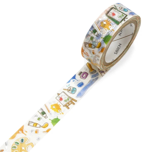 Premium Japanese Washi Tape Set - 30 Rolls Decorative Masking Tape for Scrapbooking, Bullet Journaling, DIY Crafts - Perfect for Gift Wrapping, Planner Decor, and Home Office Organization