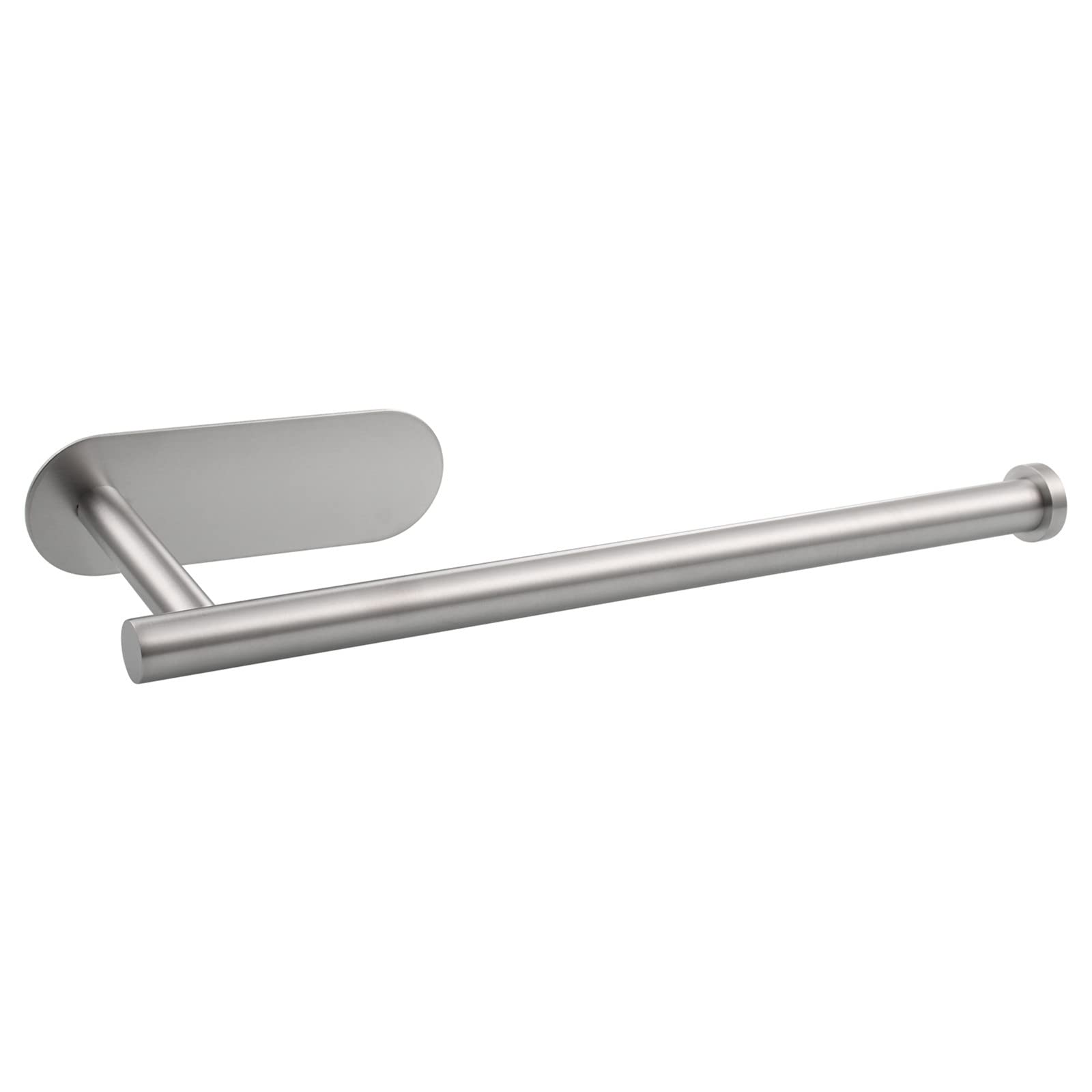 Stainless Steel Adhesive Towel Holder & Toilet Paper Roll Holder for Bathroom - Brushed Nickel Finish, Extendable Design Holds 2 Rolls - Perfect for Small Spaces, RV, Apartment & Home Decor