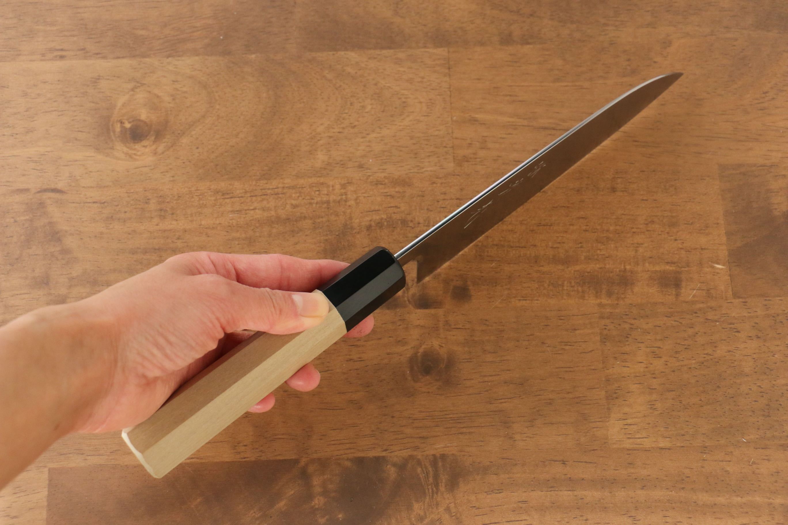 Premium Jikko SG2 Santoku Knife 165mm - Japanese High-Carbon Stainless Steel Blade with Magnolia Wood Handle - Perfect for Slicing, Dicing & Chopping Vegetables, Meat & Fish