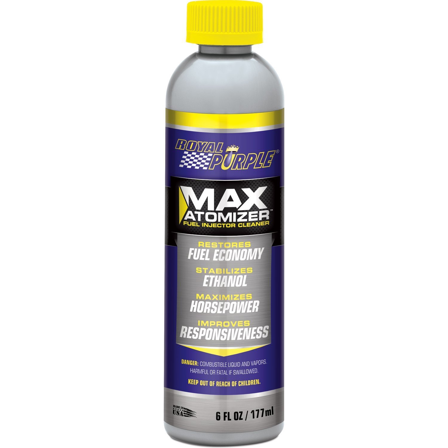 Royal Purple 18000 Max Atomizer Fuel Injector Cleaner - 6 oz (12 Pack) | Premium Fuel System Treatment for Cars, Trucks & Motorcycles | Restores Performance & Improves Gas Mileage | Ideal for High Mileage Vehicles & Routine Maintenance