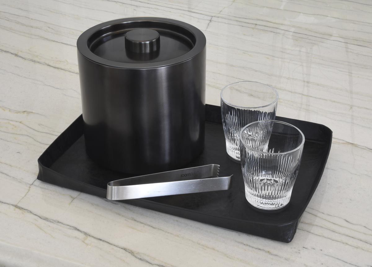 FOH Austin Tray Set of 4 - 16 x 10 Inch Serving Trays for Party, Dining & Home Organization | Durable Plastic Serving Platters for Entertaining, Buffets & Kitchen Storage