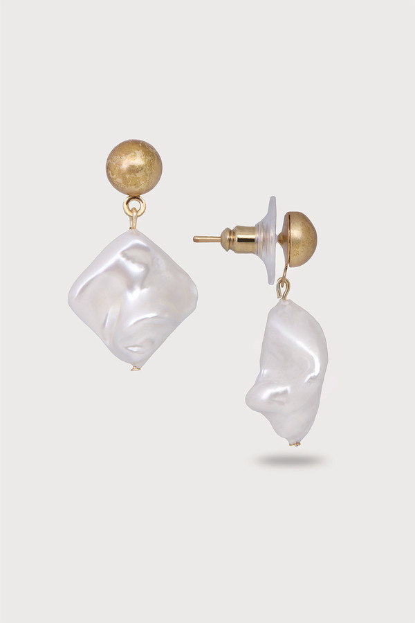 Exquisite Baroque Pearl & Diamond Earrings for Women – Vintage Style Luxury Jewelry – Perfect for Weddings, Parties & Special Occasions