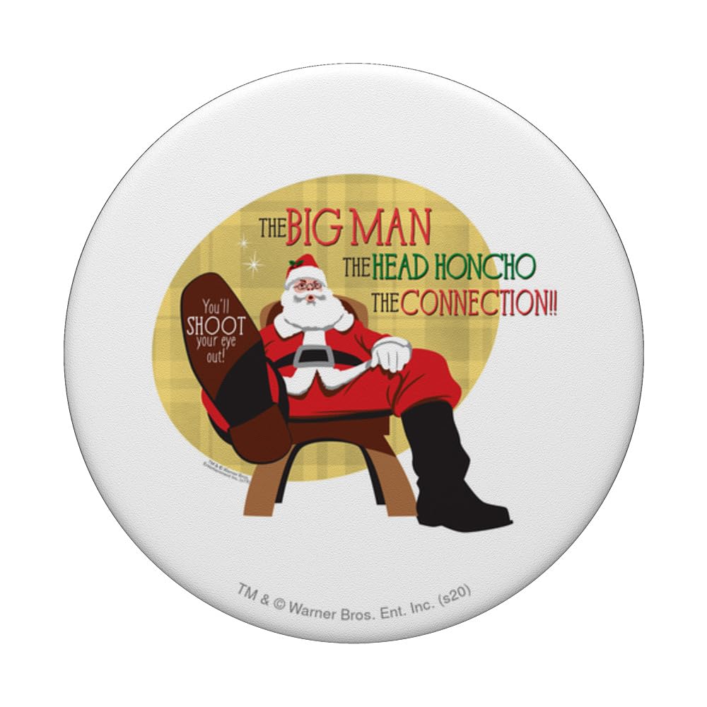 Christmas Story The Big Man PopSockets Standard PopGrip - Swappable Phone Grip & Stand for iPhone, Samsung & Smartphones - Perfect for Holiday Gifts & Everyday Use