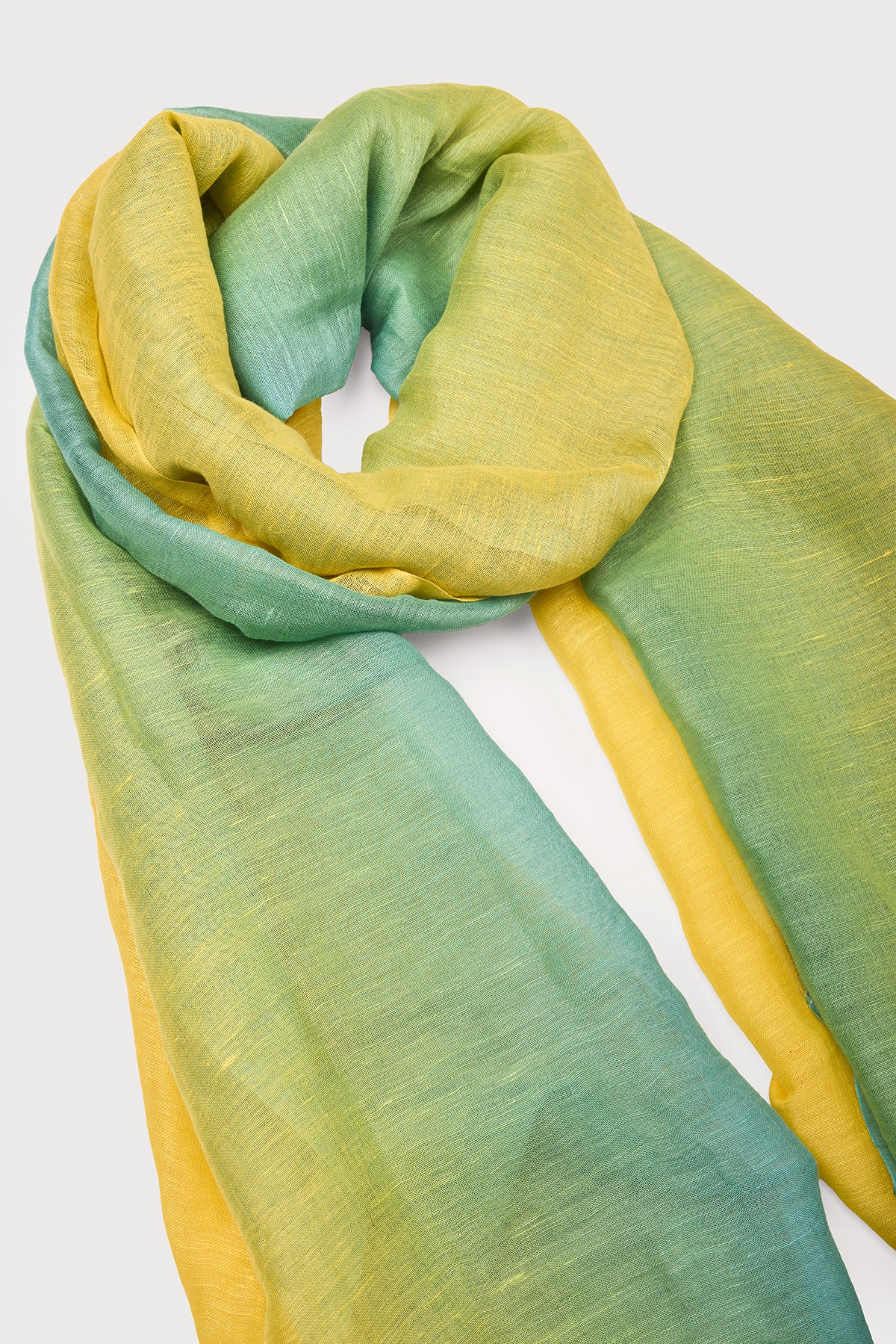 Stylish Linen Ombré Scarf - Lightweight Summer Fashion Accessory for Women - Perfect for Beach, Travel & Everyday Wear
