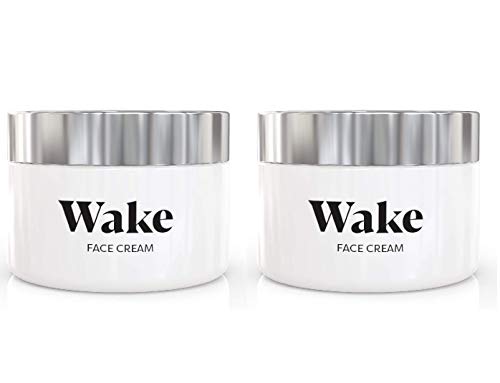Wake Skincare Anti-Wrinkle Face Cream - Natural Antioxidant Moisturizer with Active Anti-Aging Properties to Reduce Fine Lines & Wrinkles - Hydrating Day & Night Cream for Women & Men - 50ml (2 Pack) - Perfect for Daily Skincare Routine & Travel