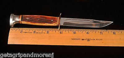 KA BAR Fixed Blade Knife 4 Inch with Brown Leather Sheath - Hunting, Camping & Outdoor Survival Tool | Durable Tactical Knife for Bushcraft, Fishing & Hiking