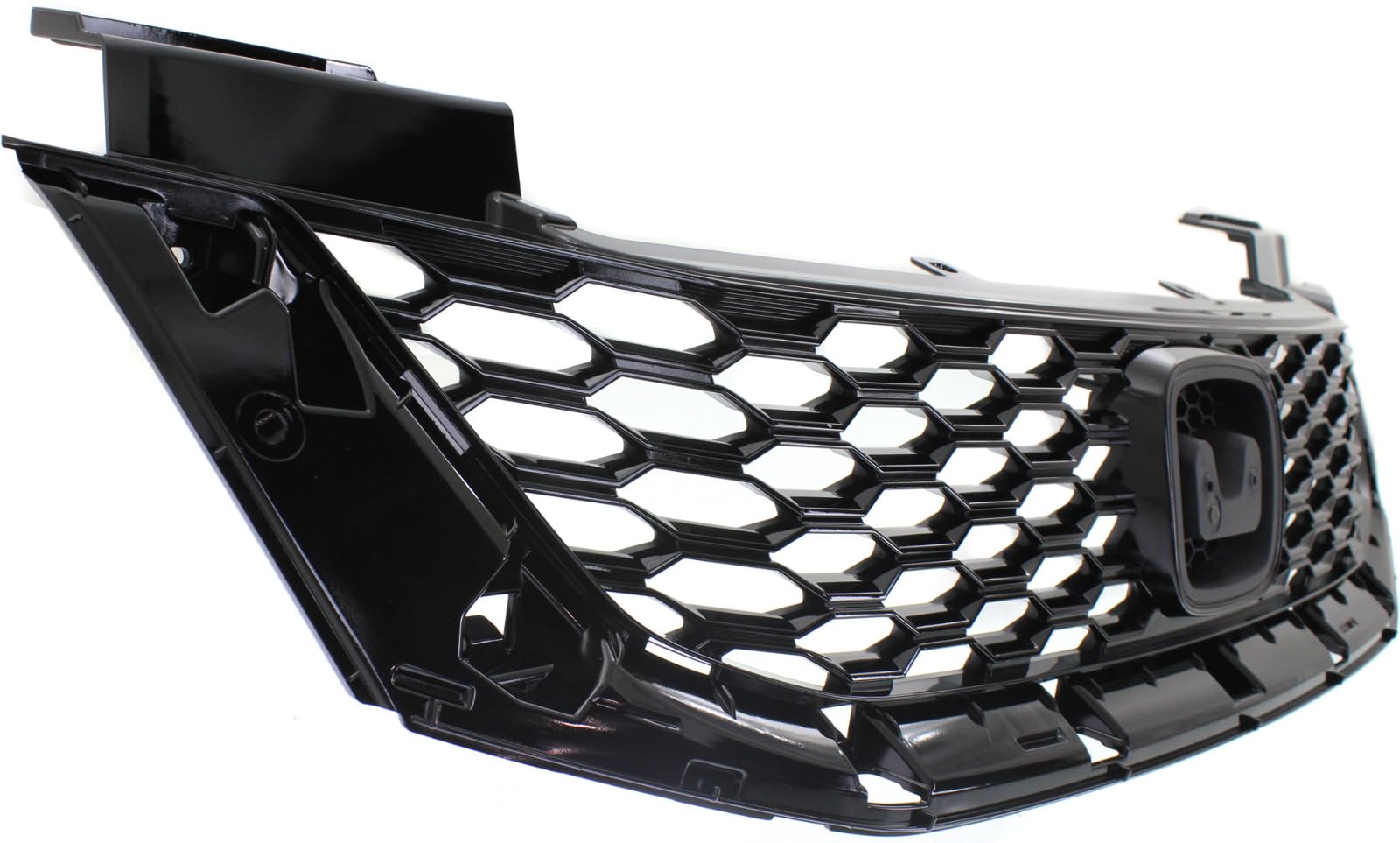 **Honda Accord 2013-2015 Black Painted Grille Shell & Insert Replacement - Compatible with Coupe Models | Upgrade Your Car's Front Styling**    *(Use Case: Perfect for car enthusiasts looking to enhance their Honda Accord's appearance with a sleek black grille, ideal for customization or replacement of damaged parts.)*