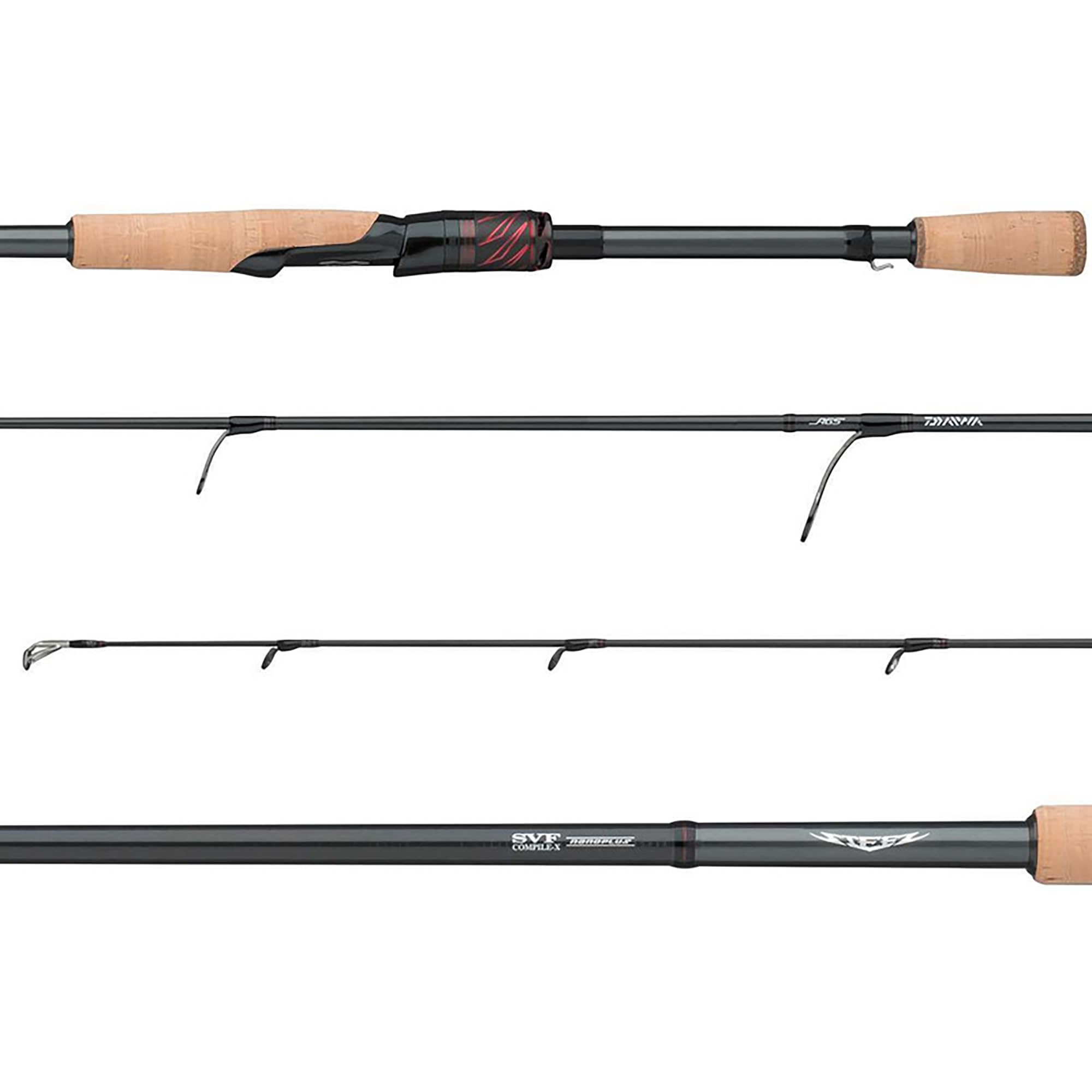 Daiwa Steez AGS Spinning/Casting Bass Fishing Rod - Lightweight High Sensitivity for Freshwater & Saltwater Angling - Perfect for Lure Fishing, Jigging, and Tournament Bass Fishing