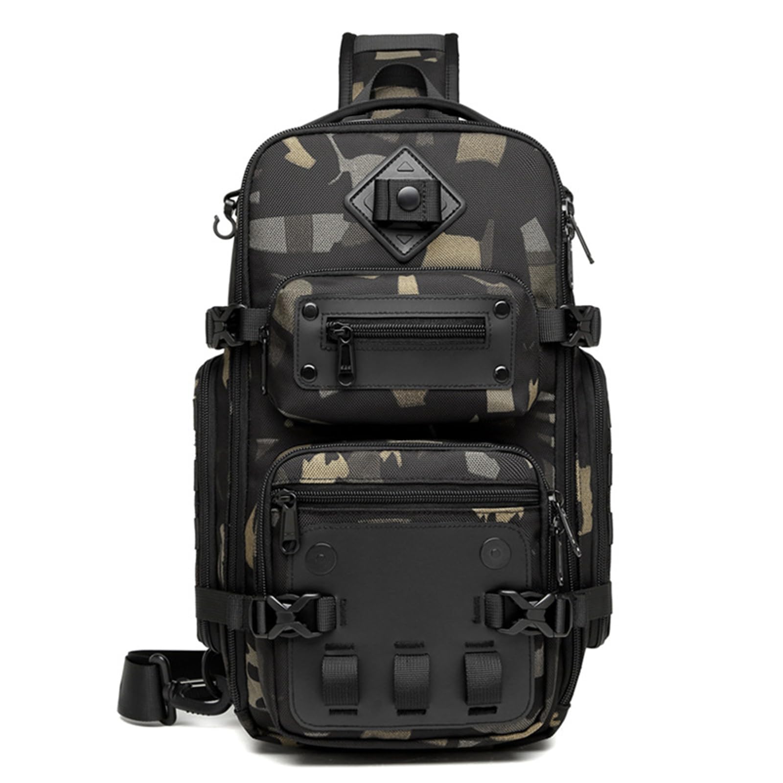 ShiZhiYu Camo Travel Backpack for Men - Durable Hiking Backpack with Laptop Compartment - Perfect for Outdoor Adventures, Camping & Daily Commute