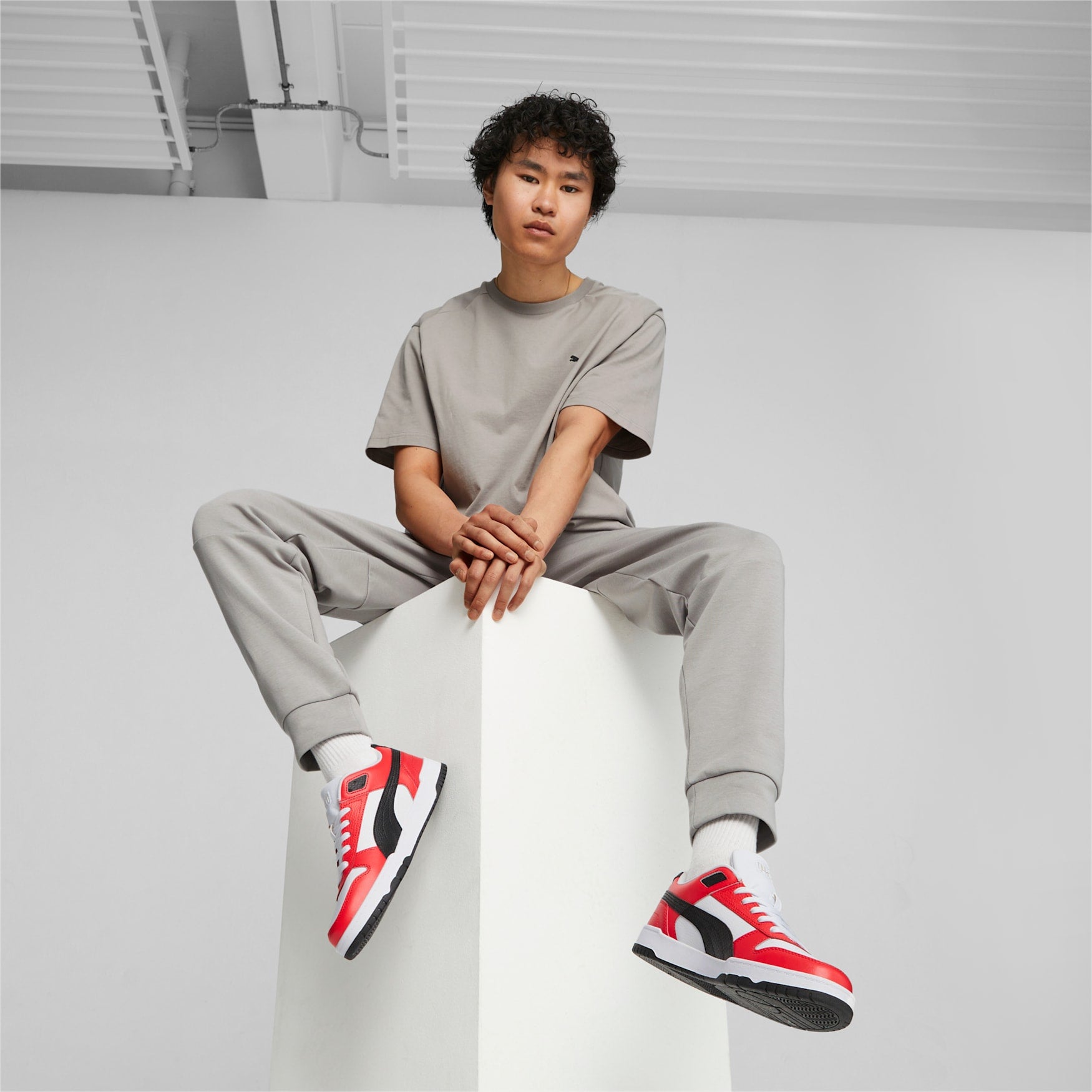 PUMA Men's Game Low Sneakers - Red/Black Basketball Shoes for Men | Comfortable & Stylish for Casual Wear, Sports & Outdoor Activities