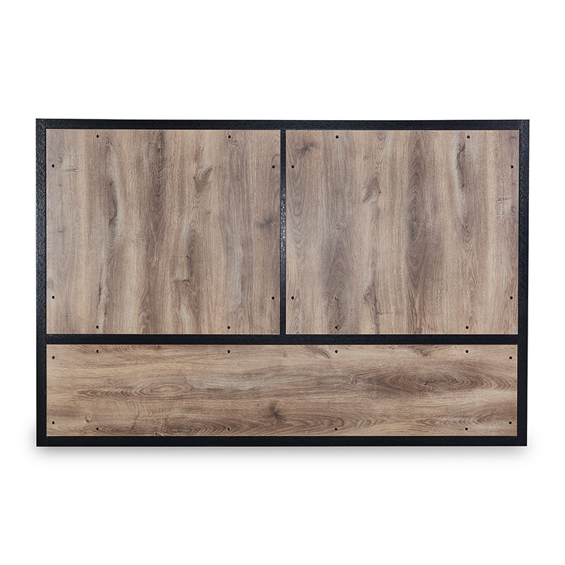 DAXTON 2.4M Display Unit - Warm Oak & Black Finish for Retail Stores, Boutiques & Home Decor