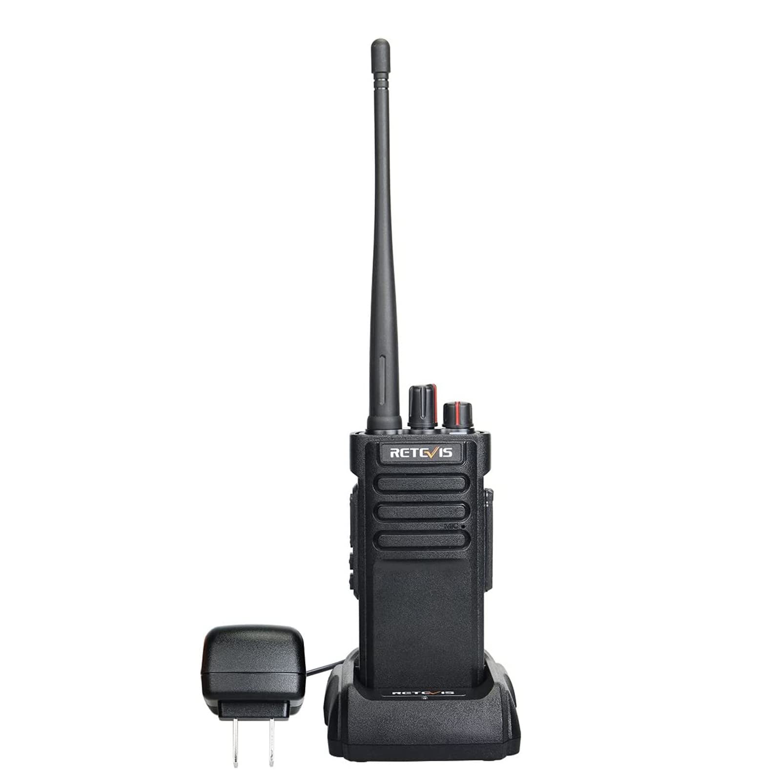 Retevis RT29U Waterproof Military Grade Walkie Talkies - 2 Way Radio with 3200mAh Battery, Emergency Alarm & Long Range Communication (Black, 1 Pack) - Ideal for Urban Adventures, Construction Sites & Outdoor Emergencies
