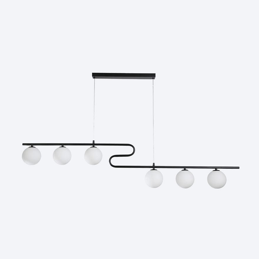 ZIGOMI Modern LED Pendant Light with Yosh Glass Shade - Stylish Hanging Fixture for Kitchen Island, Dining Room & Bedroom Lighting
