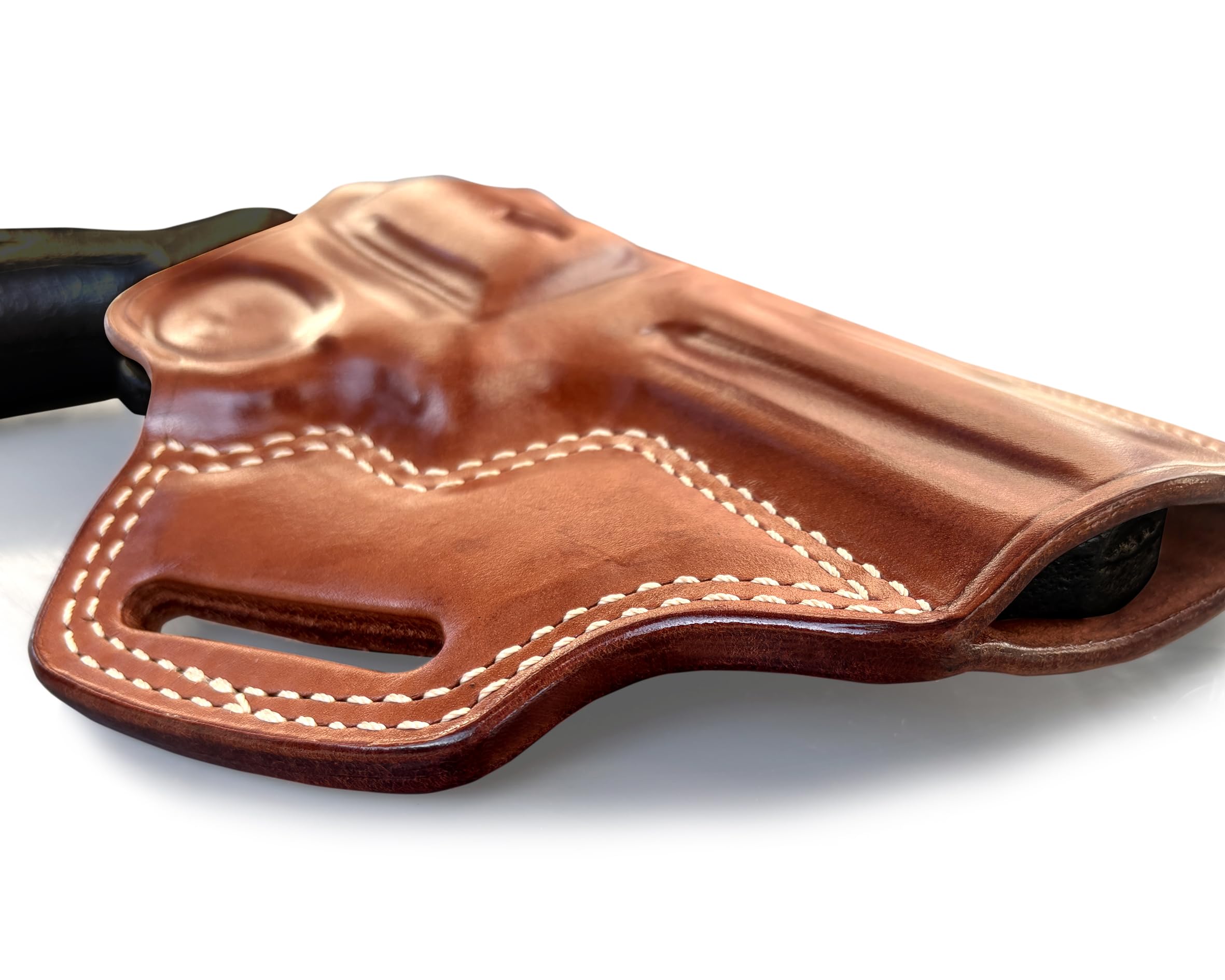 Premium Leather OWB Pancake Holster with Thumb Break - Fits Ruger GP-100 .357 Magnum 4.2