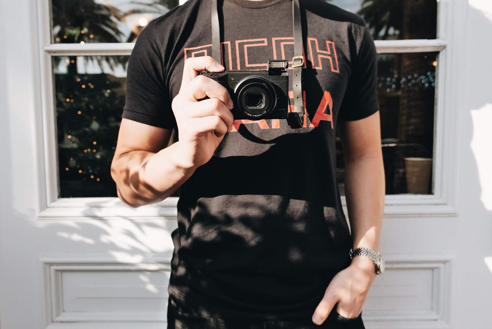 Premium Handmade Leather Camera Neck Strap - Compatible with Ricoh GR, Fujifilm & Small Mirrorless Cameras | Durable & Comfortable for Travel, Street Photography & Everyday Use