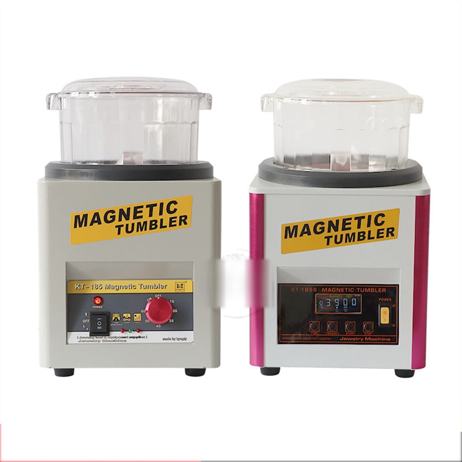 Mini Magnetic Tumbler Polishing Machine for Jewelry & Gemstones - Jade Grinder, Gold Jewelry Polisher, Flat Grinder - Perfect for DIY Jewelry Making, Stone Polishing & Metal Surface Finishing