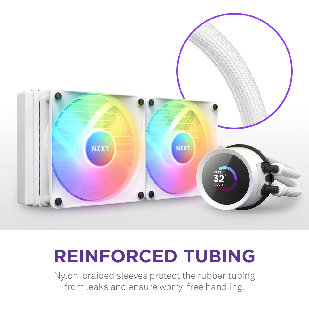 NZXT Kraken 240 RGB AIO Liquid CPU Cooler - 240mm Radiator with 1.54