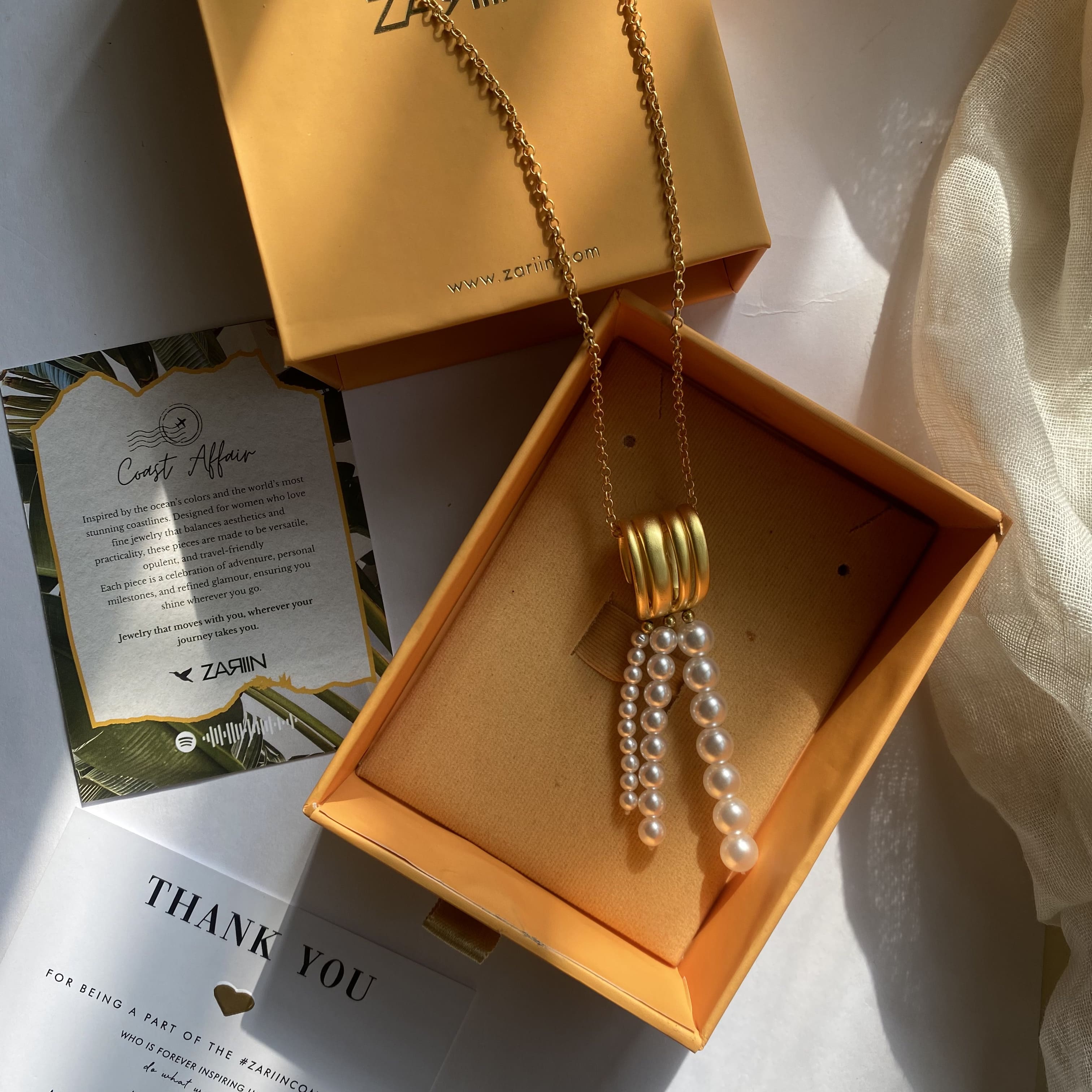 Elegant Scent of the Sea Pearl Pendant Necklace for Women - Perfect for Beach Weddings, Date Nights & Gift Giving