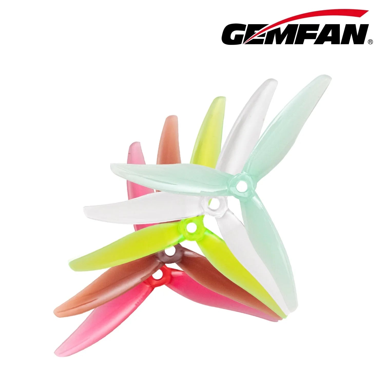 Gemfan Hurricane 51366 3-Blade 5-Inch MCK ReV3 Propeller for 2306 2207 Motors - 8 Pack - High Performance FPV Drone Racing Props for Freestyle & Cinematic Aerial Photography