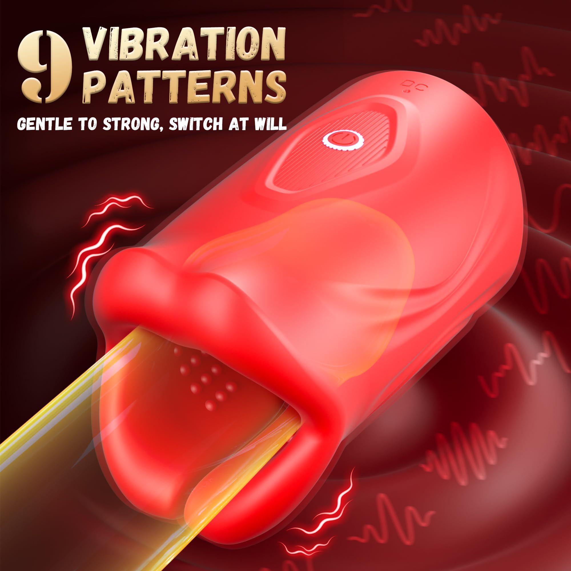 Powerful Male Masturbator with 9 Vibration Modes - Hands-Free Penis Training Device for Men | Adult Sex Toy for Solo & Couples Play - Enhance Intimacy & Pleasure in Bedroom