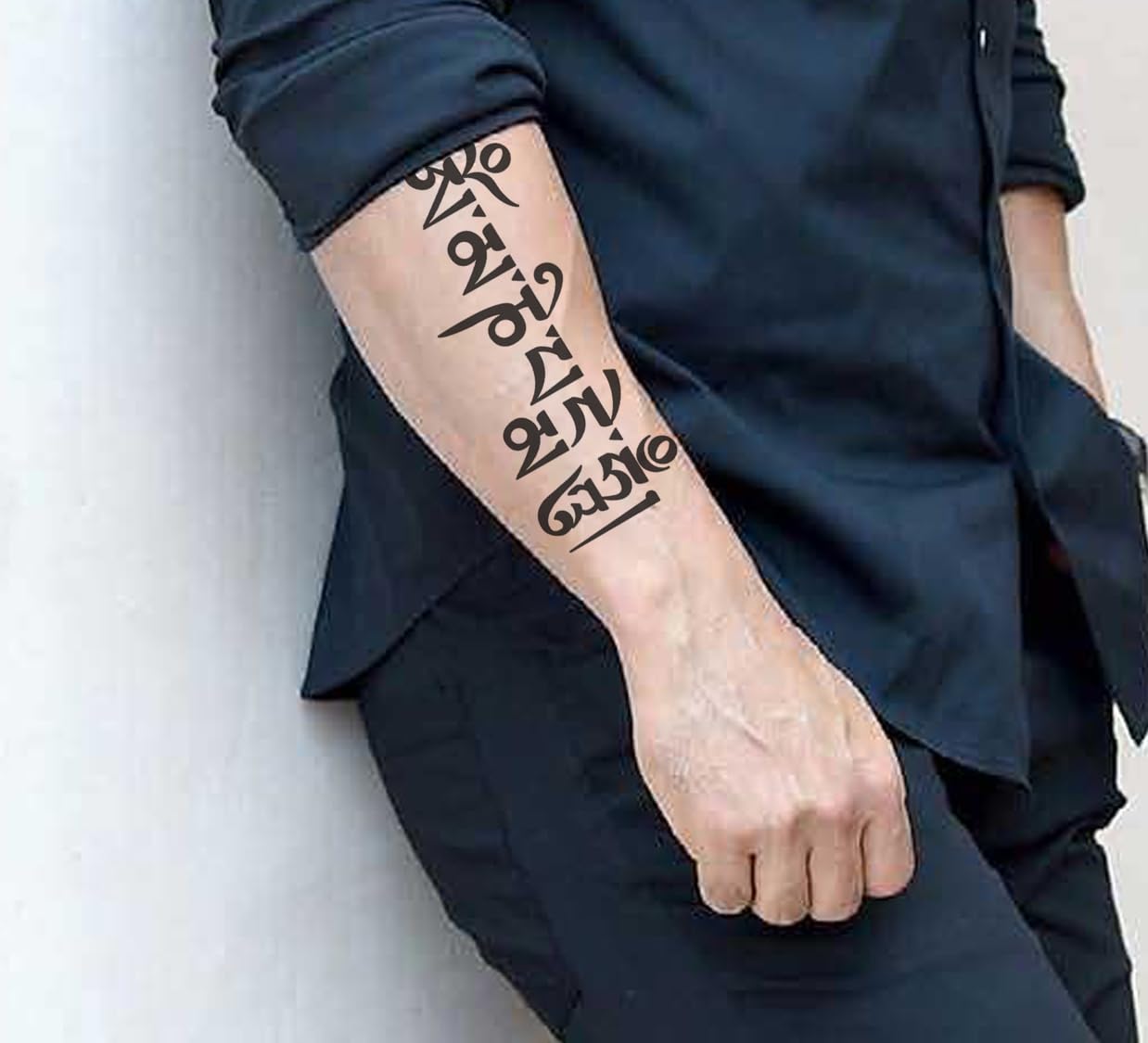 Waterproof Temporary Tattoo Stickers for Men & Women - 3D Realistic Flowers, Butterflies, Stars, Angels, Wolves & Armband Designs (21x12cm) | Perfect for Parties, Halloween Costumes & Fashion Accessories | XQB-032