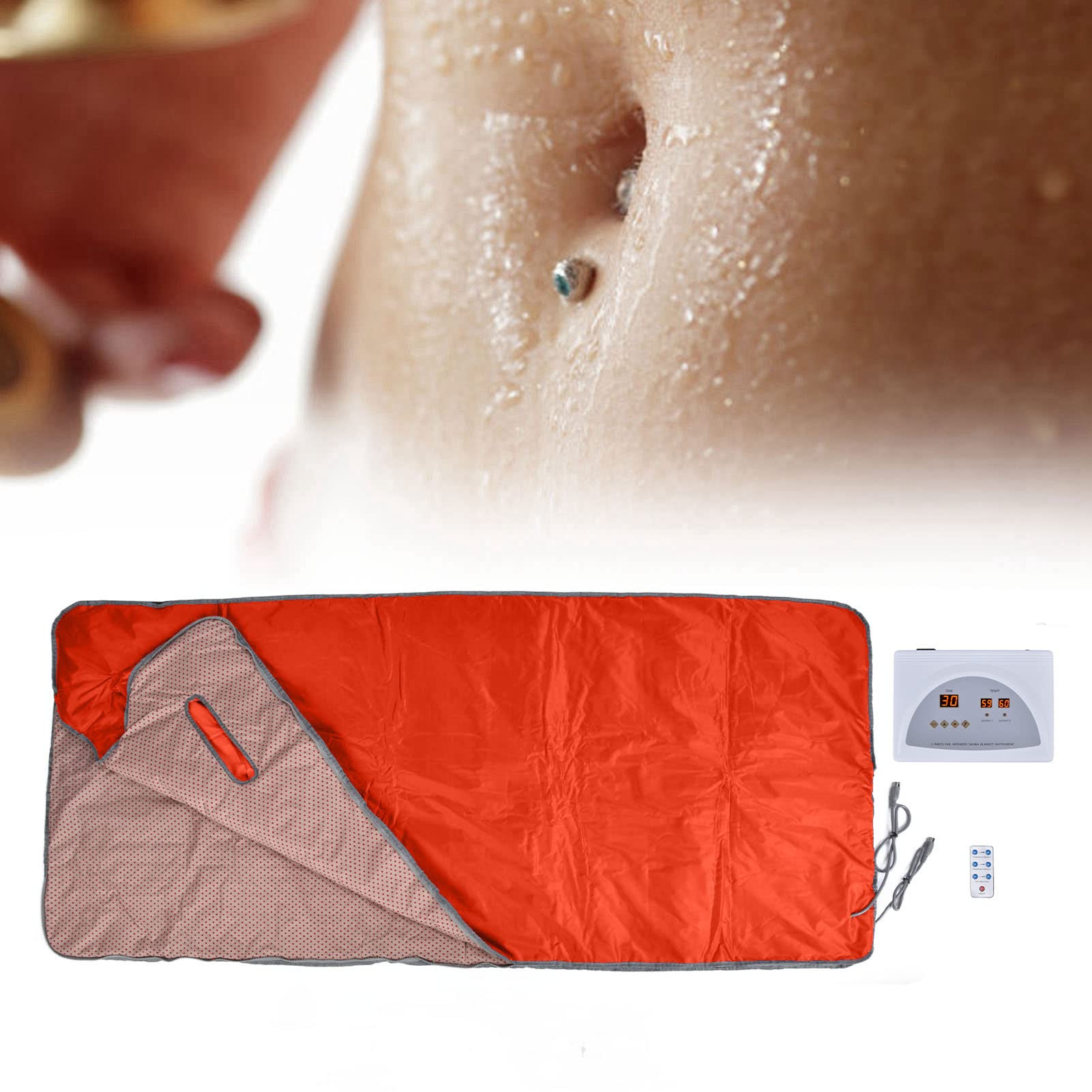Far Infrared Sauna Blanket with Remote Control - 650W Full Body Heating Detox Blanket for Weight Loss & Pain Relief | Portable Home Spa Therapy for Stress Relief & Muscle Recovery | Perfect for Post-Workout Recovery & Home Relaxation