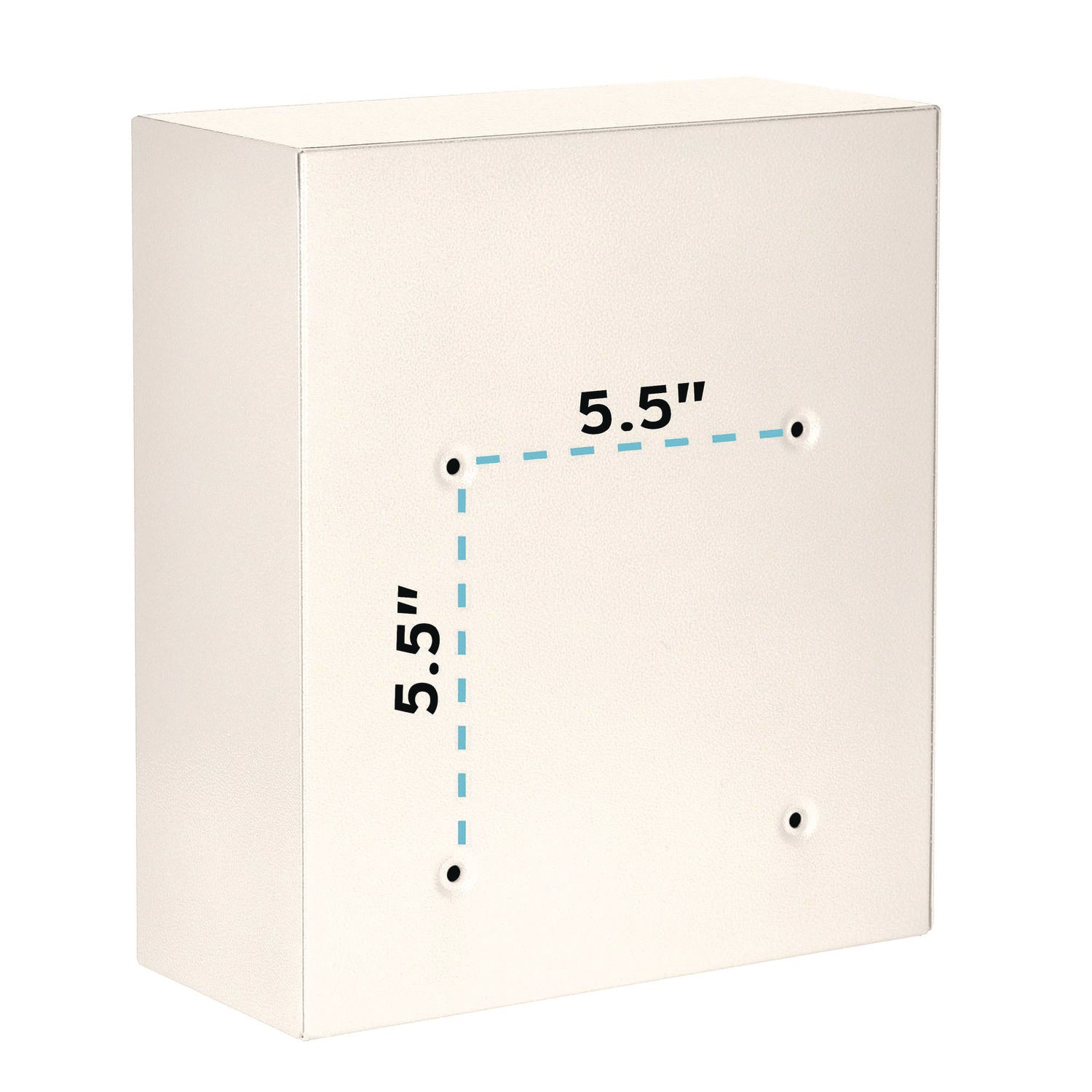 AdirOffice Medium Ultimate Wall Mounted Mailbox - 10.4 x 4.5 x 12 Inches, White - Perfect for Home, Office & Apartment Mail Organization