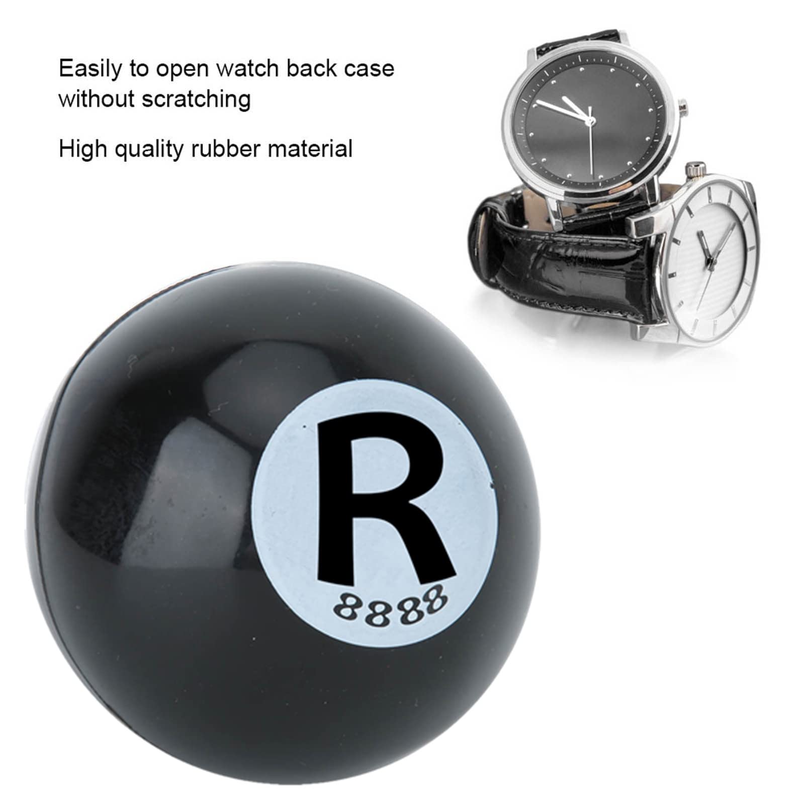 Professional Watch Case Opening Ball - Rubber Ball Opener Tool for All Screw-in Watch Cases (Black) | Essential Watchmaking Tool for Watch Repair & Maintenance | Perfect for Watch Enthusiasts & Professionals