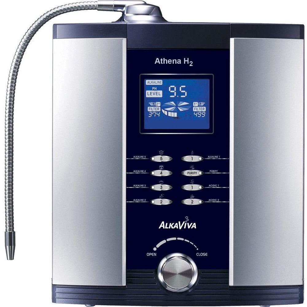 AlkaViva Athena H2 7 Plate Alkaline Water Ionizer & Dual Filtration System - pH Balanced & Purified Water for Home, Office & Hydration Therapy