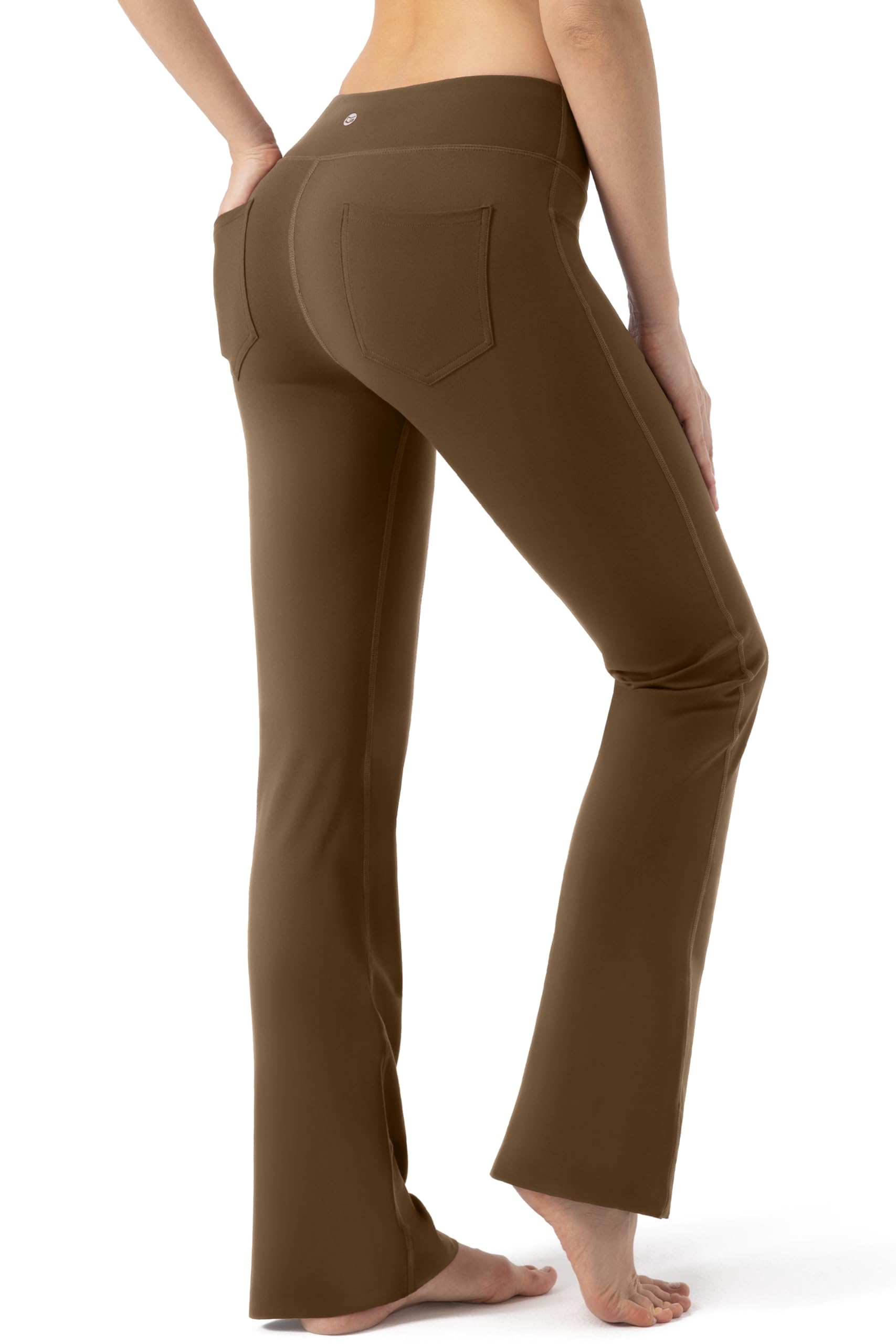 G Gradual Women's High Waist Bootcut Yoga Pants with 4 Pockets - Stretchy Work Dress Pants for Office, Yoga & Everyday Wear