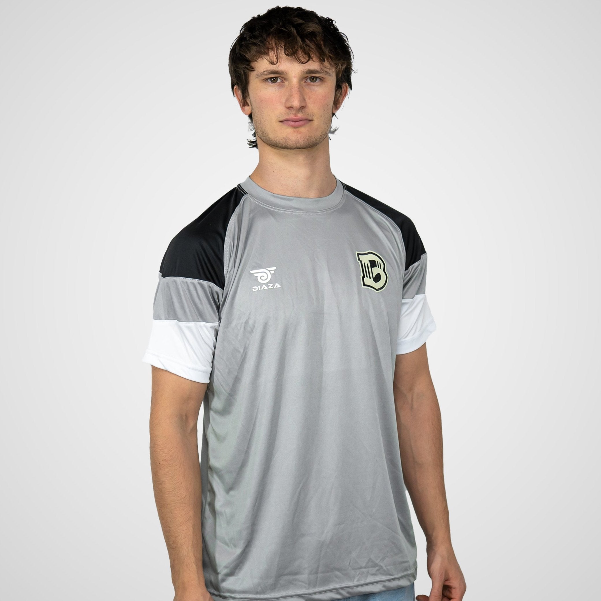 Brooklyn FC Tritone Grey Soccer Jersey - Men's Football Shirt for Training & Match Play - Perfect for Fans, Players & Gifting