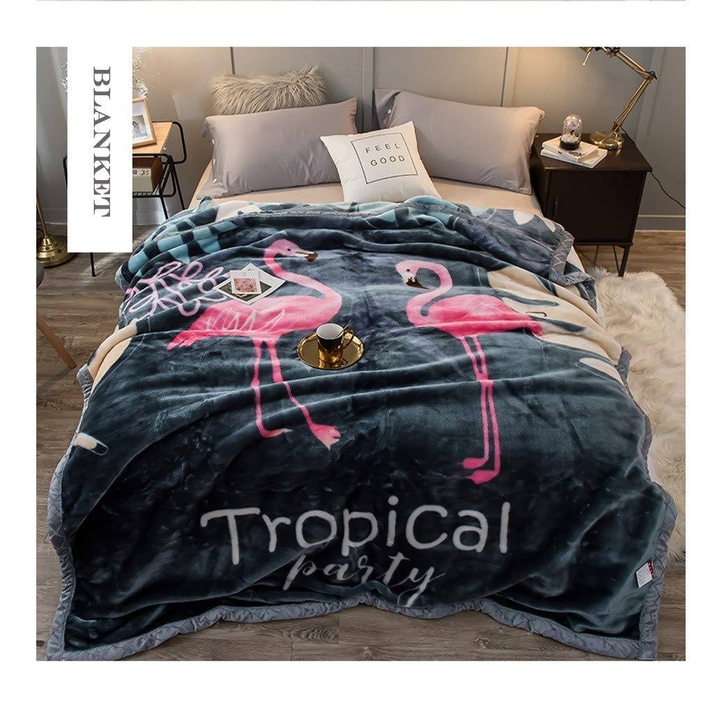 Premium Flannel Fleece Blanket - Soft, Warm & Luxurious Twin Size Throw - 76