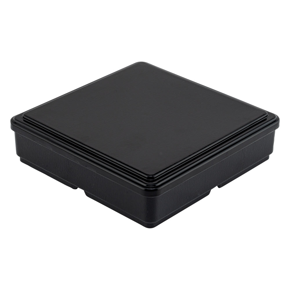 Premium Japanese Style Bento Box - 4 Compartment Square Lunch Container (8.25