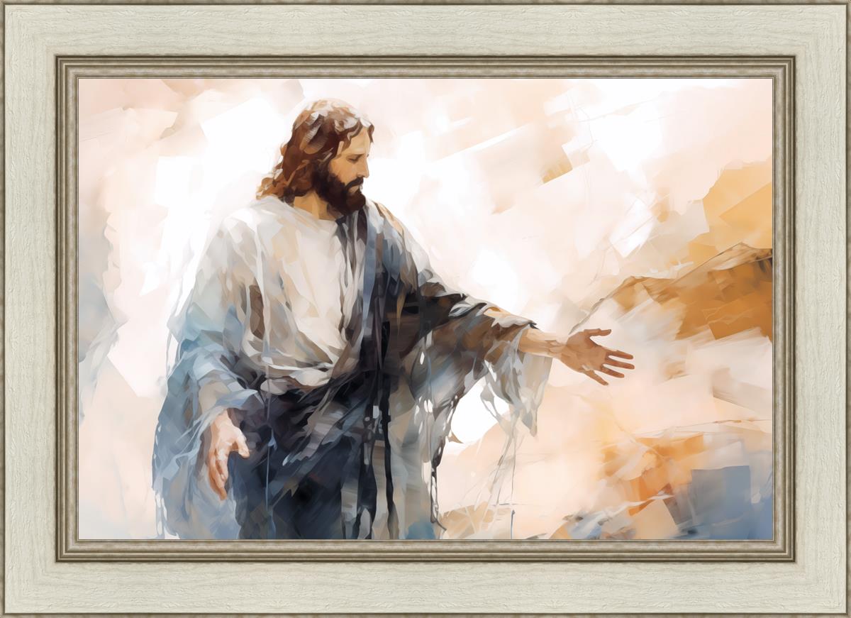 Come Unto Me By Gabriel Heaton - Inspirational Christian Wall Art for Home & Church Decor | Perfect for Living Room, Bedroom & Office