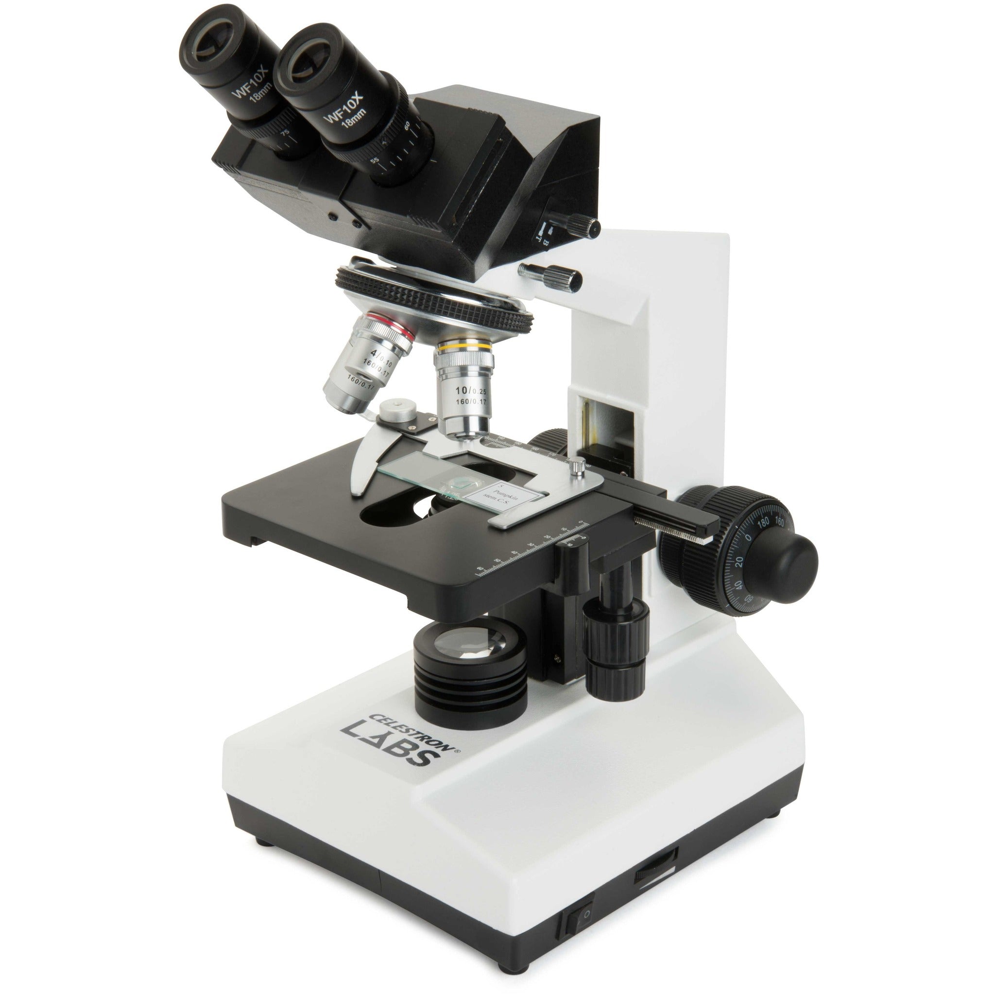 CELESTRON LABS CB2000C Professional Compound Microscope for Students & Adults - Perfect for Biology, Lab Research & Home Science Experiments