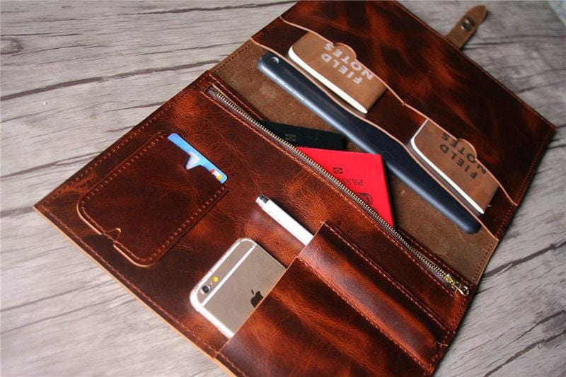 Premium Genuine Leather 14 Inch Laptop Sleeve for Lenovo - Protective Case for Yoga, ThinkPad, IdeaPad - Perfect for Work, Travel & School Accessories